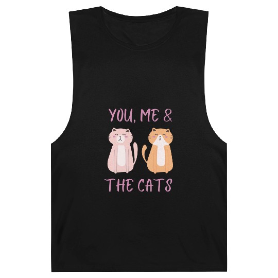 ask me about my cat funny cat Barnard Tanks