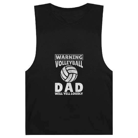 Loud Volleyball Dad Yelling Father Barnard Tanks
