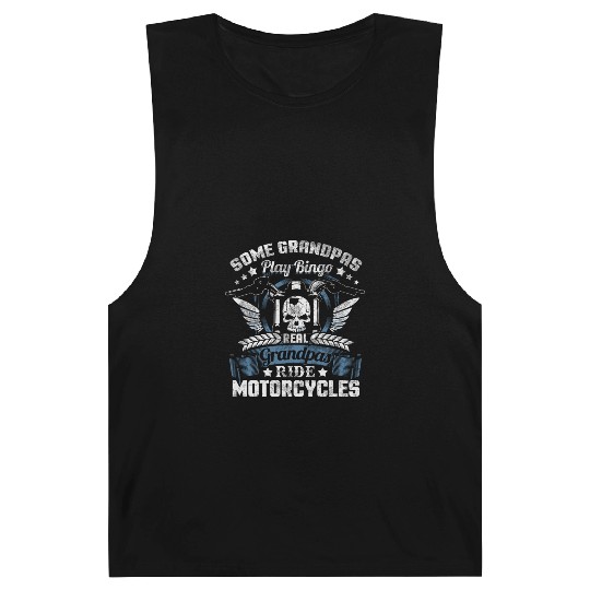 Real Grandpa Motorcycle Biker Barnard Tanks
