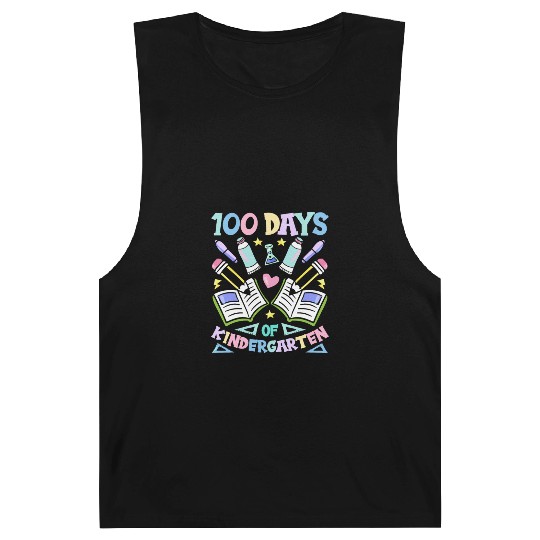 100 Days Of Kindergarten Sayings Sweet Team Cute Barnard Tanks
