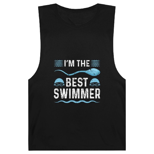 Swim Dad Fathers Day Swimmer Barnard Tanks
