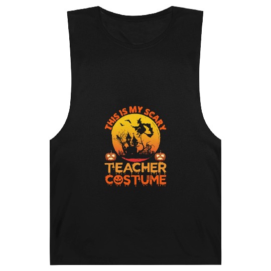 This Is My Scary Teacher Costume Barnard Tanks