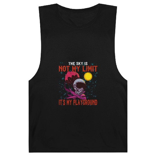 The Sky Is My Playground Skydive Funny Cute Barnard Tanks