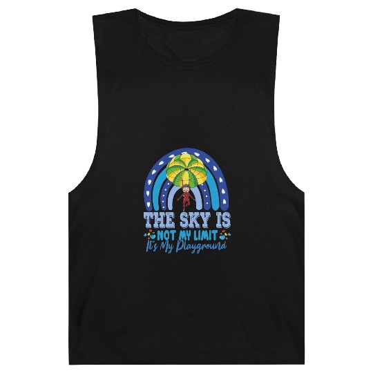 The Sky Is My Playground Skydive Funny Sarcasm Pun Barnard Tanks