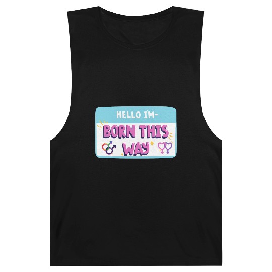 born this way transgender pride Barnard Tanks