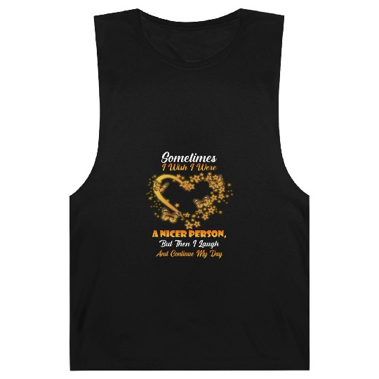 Then I Laugh And Continue My Day Cute Joke Novelty Barnard Tanks