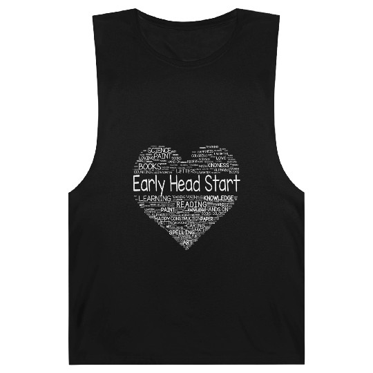 Team Early Head Start Heart Back To School Funny Barnard Tanks