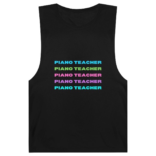 Piano Teacher Multi Color Barnard Tanks