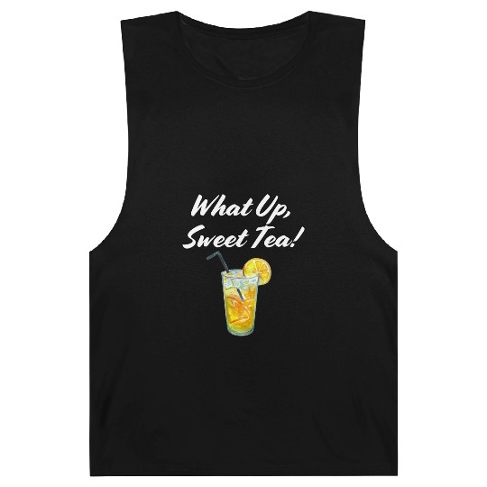 What up, Sweet Tea! White Barnard Tanks