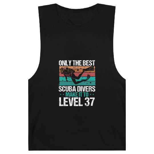 37 Scuba Diving Level 37 Year Diver Snorkeling Barnard Tanks