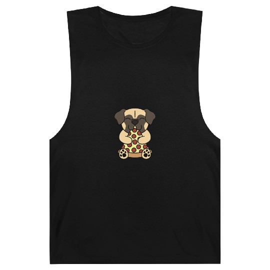 Pug Pizza Lover Barnard Tanks