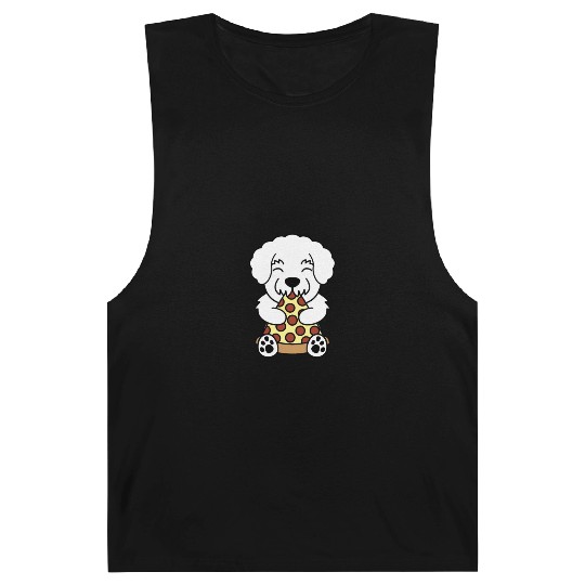 Bichon Frise Pizza Lover Barnard Tanks