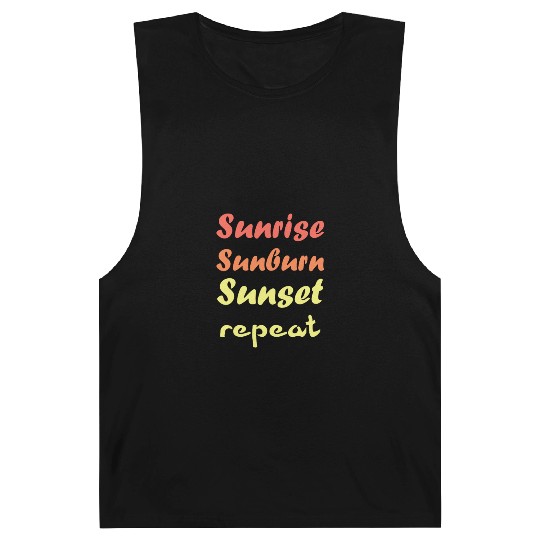 Sunrise Sunburn Sunset Repeat - Summer Barnard Tanks