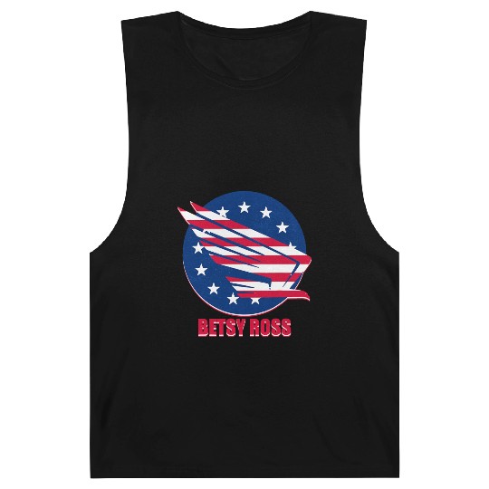 Patriotism USA Betsy Ross Flag Stars Stripes Eagle Barnard Tanks