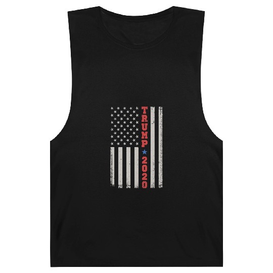 Barnard Tanks Vintage US Flag Vertical Stars Stripes