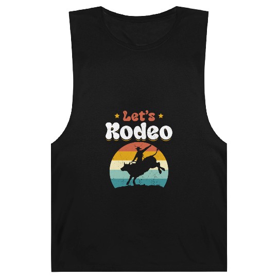 Rodeo Bull Riding Cowboy Cowgirl Barnard Tanks