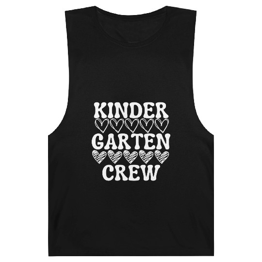 Kindergarten Crew Kinder Squad Gift For Teachers Barnard Tanks