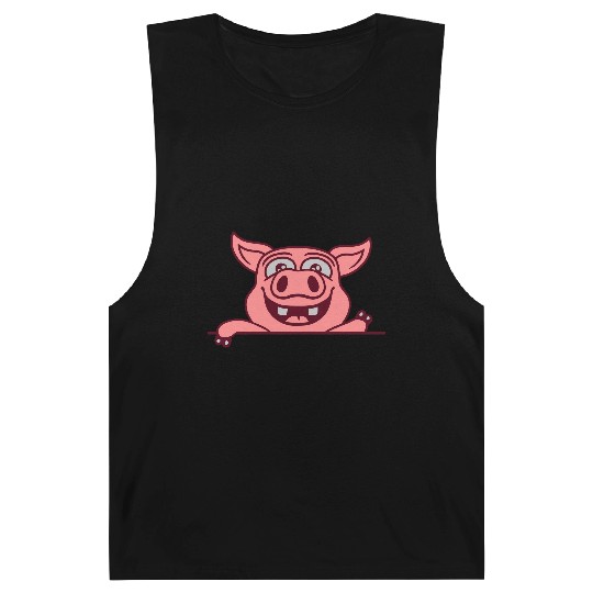 barn pig waving friendly Barnard Tanks