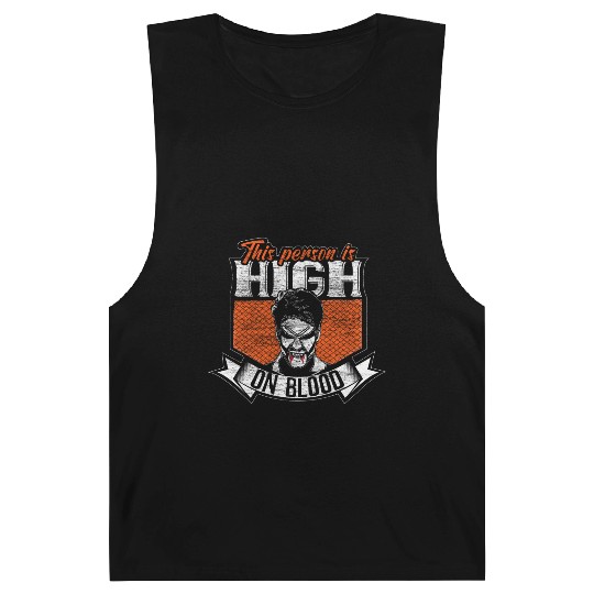 Halloween Vampire Blood Trick Or Treat Gift Barnard Tanks