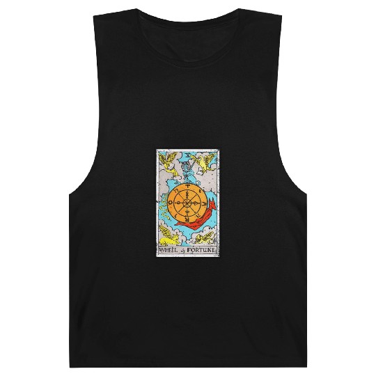 Fortune The Wheel Tarot Card Barnard Tanks Vintage Design