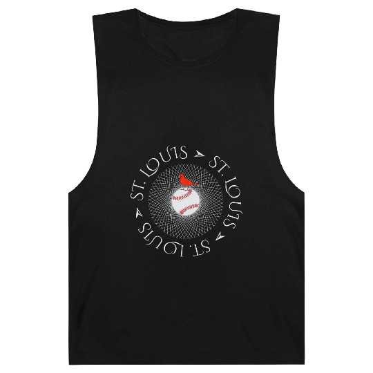 Saint Louis Red Cardinal Circle Font 2019 Barnard Tanks