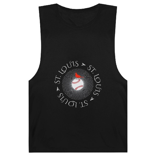 Saint Louis Red Cardinal Circle Font 2019 Barnard Tanks
