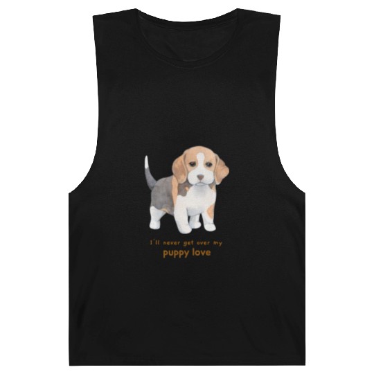 I'll Never Get over my Puppy Love. Adorable Beagle Barnard Tanks