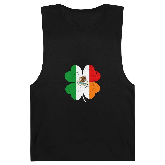 Irish Mexican Flag Mexico Ireland St Patrick's Day Barnard Tanks