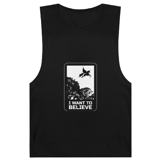 Unicorn "I Want To Believe" UAP Outfit Alien Ufo Barnard Tanks