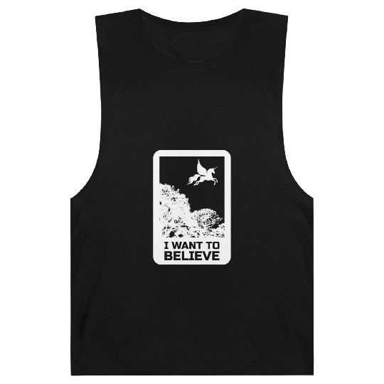 Unicorn "I Want To Believe" UAP Outfit Alien Ufo Barnard Tanks