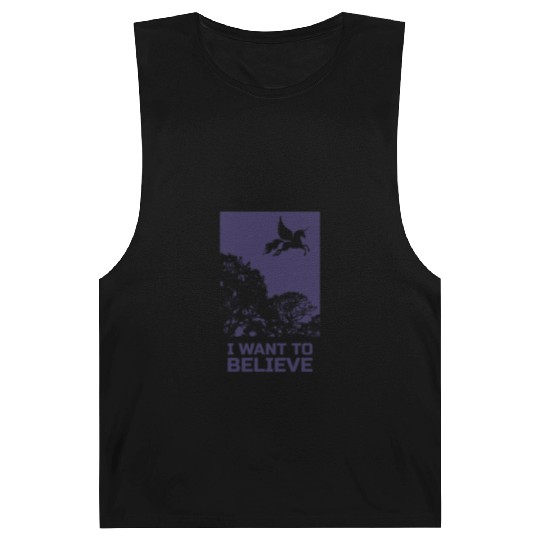 Unicorn "I Want To Believe" UAP Outfit Alien Ufo Barnard Tanks