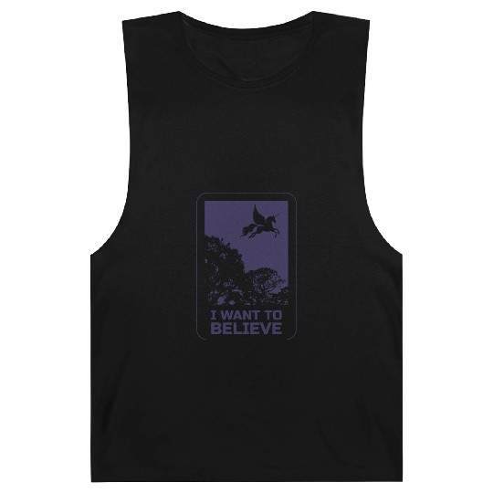 Unicorn "I Want To Believe" UAP Outfit Alien Ufo Barnard Tanks