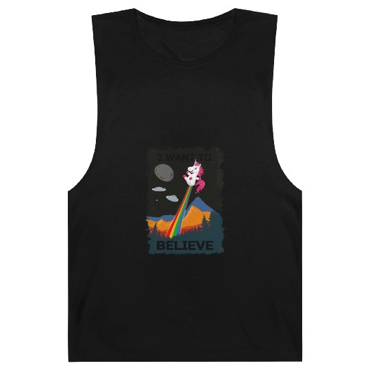Unicorn "I Want To Believe" UAP Outfit Alien Ufo Barnard Tanks