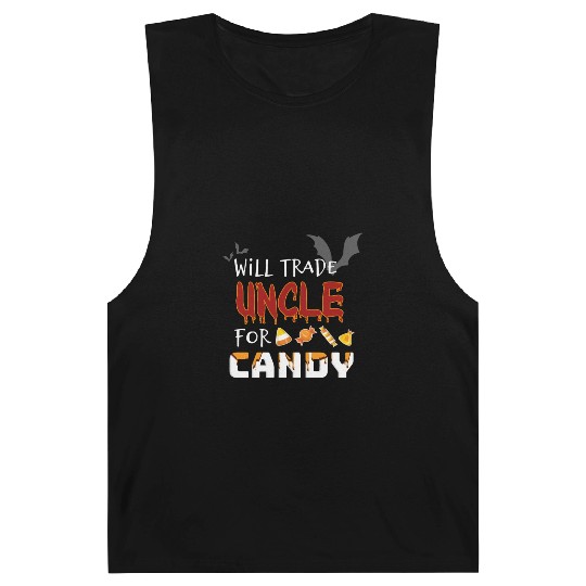 Funny Trick or Treat Costume, Will Trade Uncle Barnard Tanks