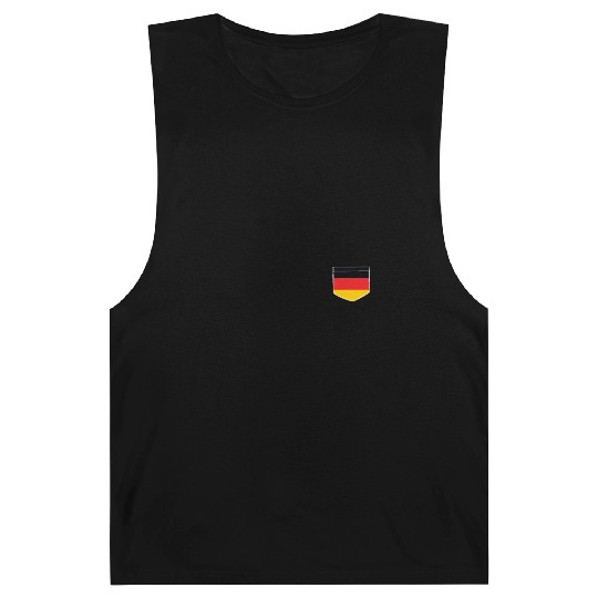 germany flag in a shape of a pocket Barnard Tanks