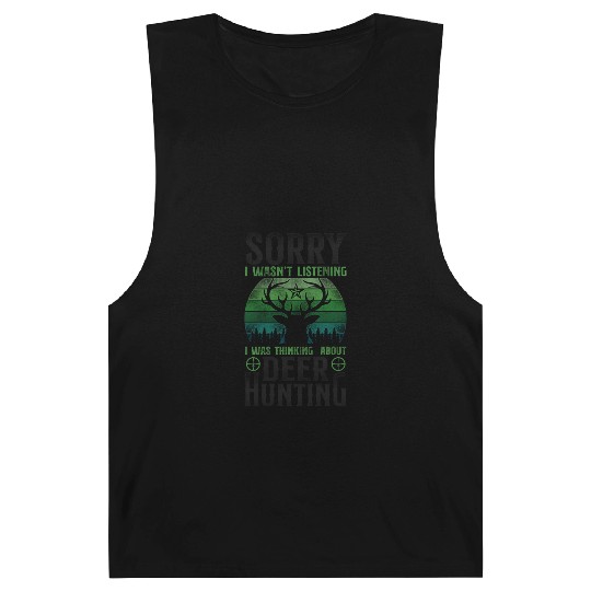 Buck Deer Hunting Hunter Vintage Barnard Tanks
