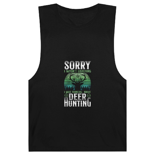 Buck Deer Hunting Hunter Vintage Barnard Tanks