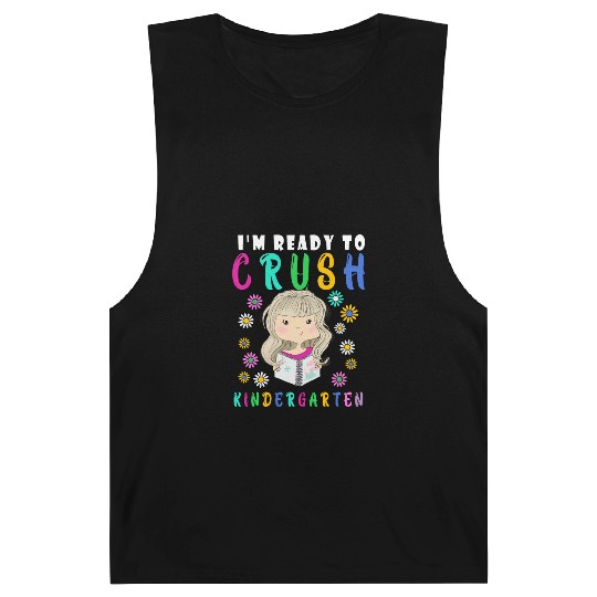 i'm ready to crush kindergarten cute design girl Barnard Tanks