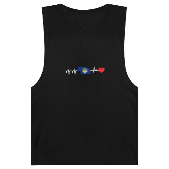 Nebraska Heartbeat Gift Barnard Tanks