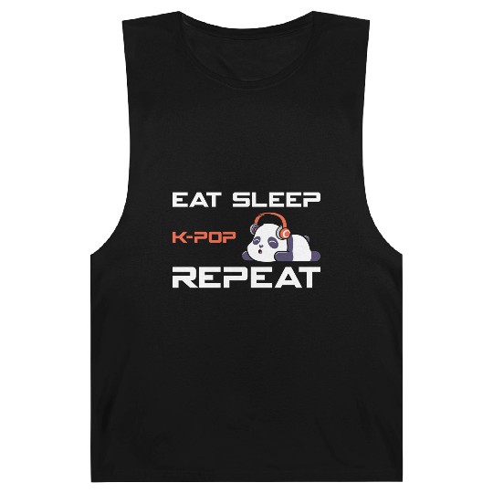 eat sleep k-pop, k pop music, korean pop music Barnard Tanks