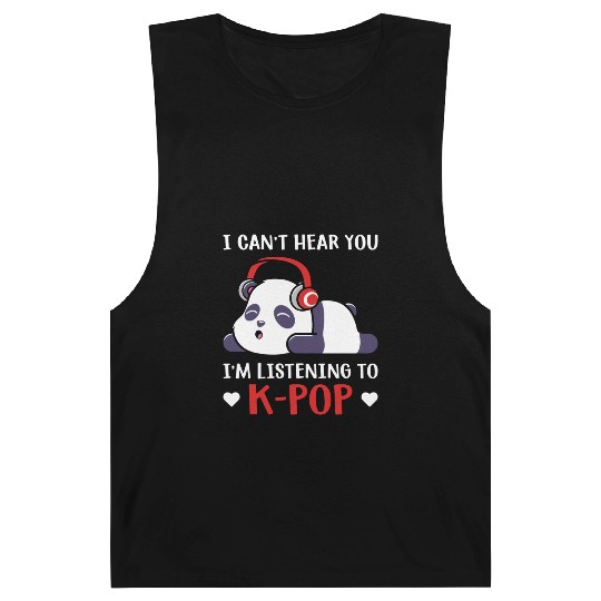 can't hear you listening to kpop Barnard Tanks