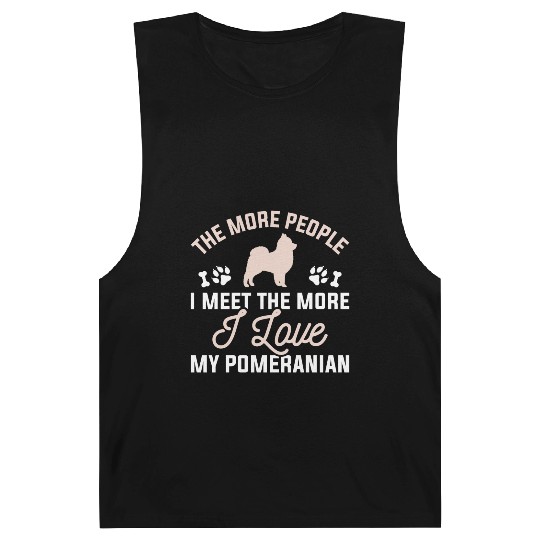 I Love My Pomeranian Barnard Tanks