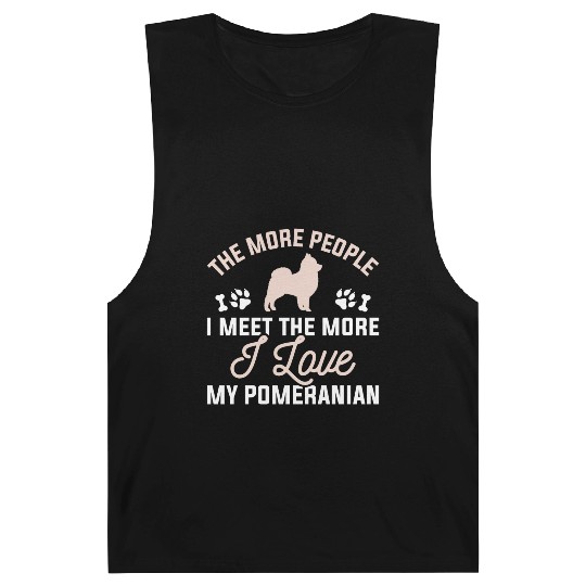I Love My Pomeranian Barnard Tanks