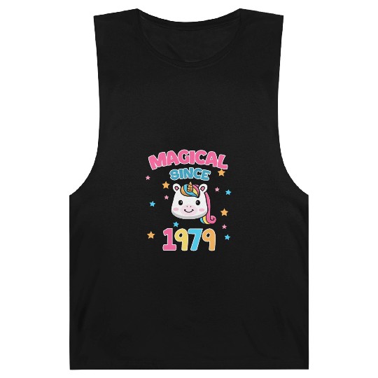 43th Birthday Magic since 1979 Unicorn Barnard Tanks