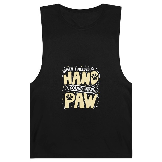 When I Needed a Hand Cat Lover Kitty Cats Mom Dad Barnard Tanks