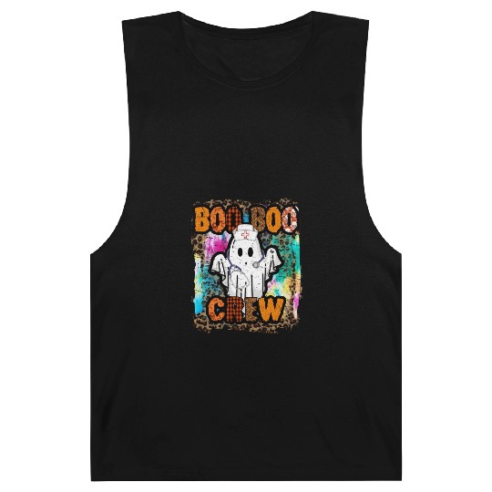 Halloween Boo Boo Crew Tie Dye Barnard Tanks