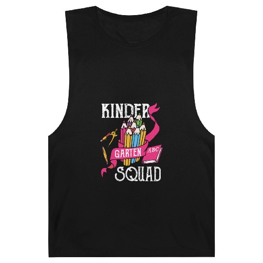 Kindergarten Squad Student Back To School Barnard Tanks