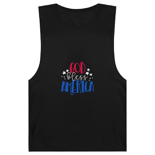 God Bless America Patriotic American 4th of Julygo Barnard Tanks