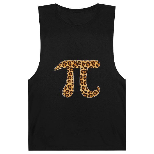 Pi Leopard Print Skin Cheetah Pi Day Math Nerd Barnard Tanks
