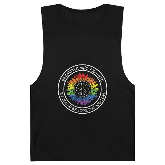 LBGT Flag Gay Pride Human Barnard Tanks